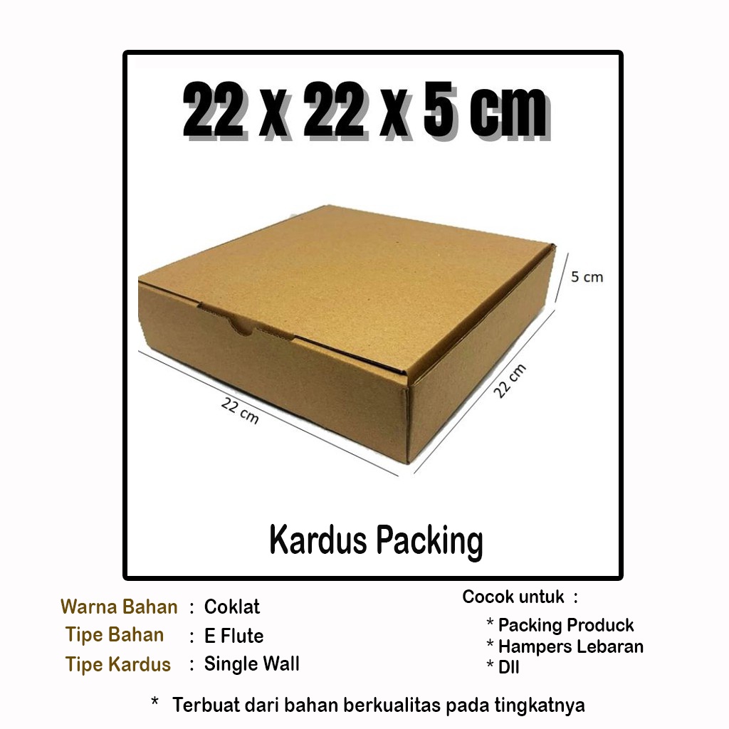 

Box Kemasan 22x22x5 cm | Box Packing | Box Snack | Packing Hampers | Box Hampers