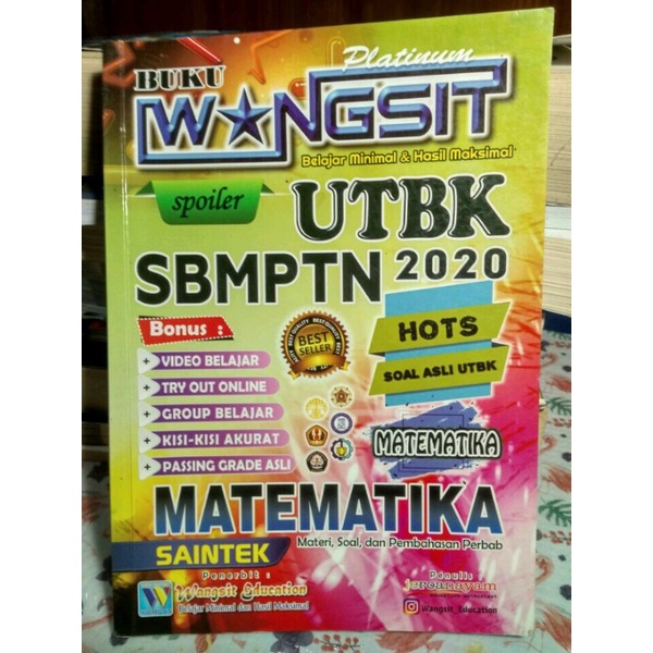 

Wangsit Matematika SBMPTN 2020 OM JERO