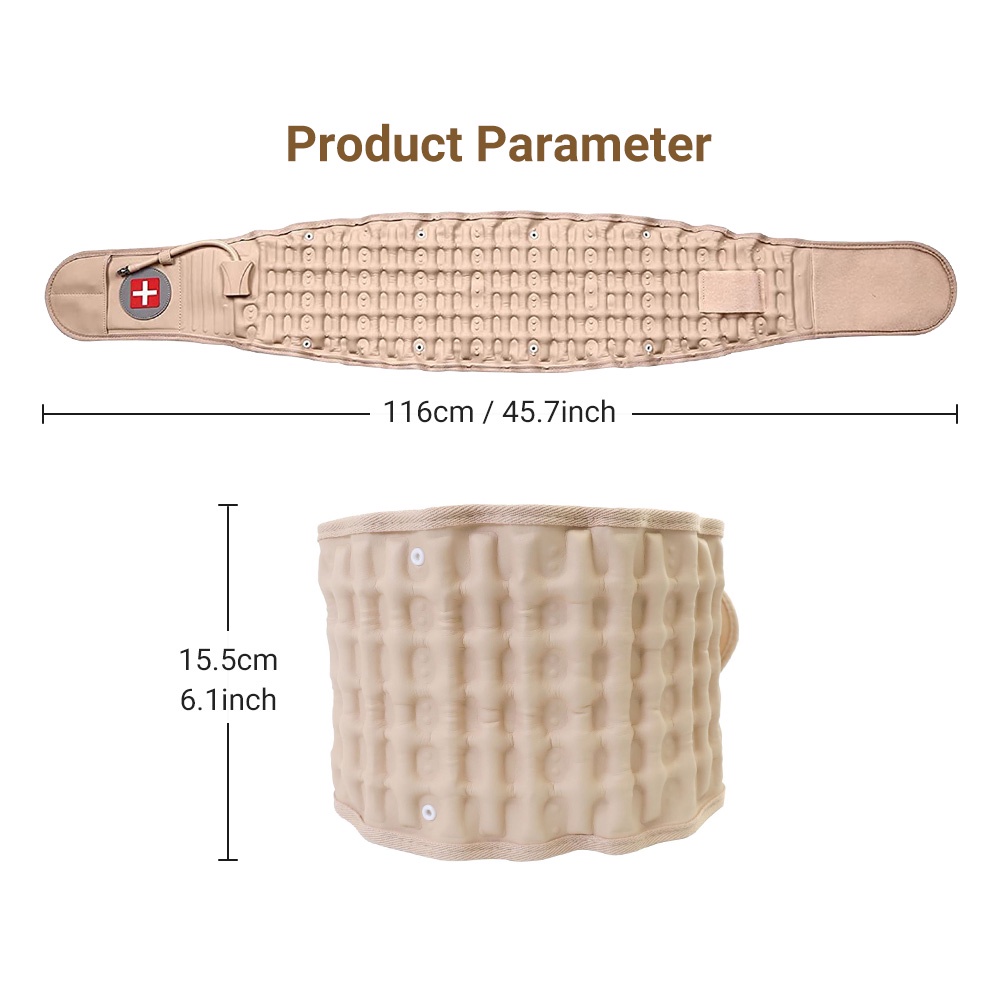 Salorie Sabuk Dekompresi Penyangga Tulang Belakang Pereda Nyeri Punggung Bawah Untuk Pria / Wanita