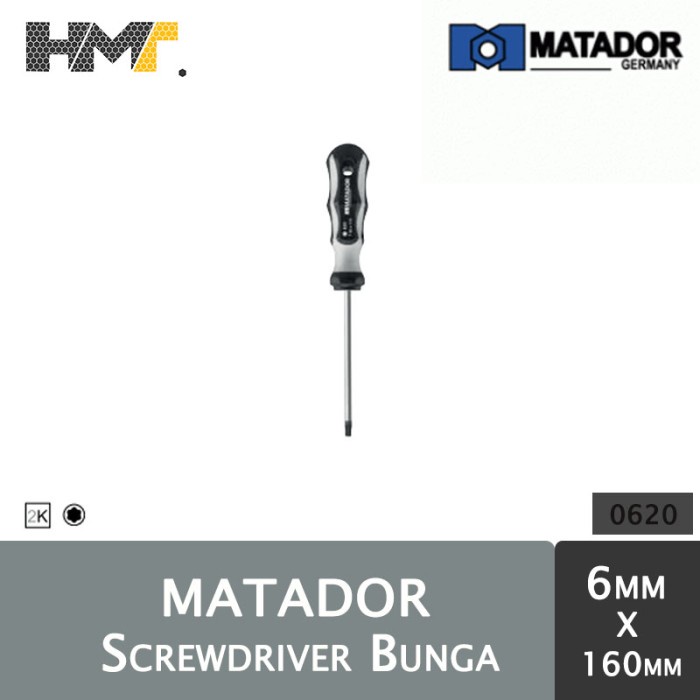MATADOR 0620 Screwdriver / Obeng Bunga 6 x 160 mm