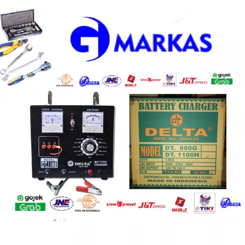 Delta Charger Aki Alat Charge Aki Mobil BC100AH (old name DT 1100H)
