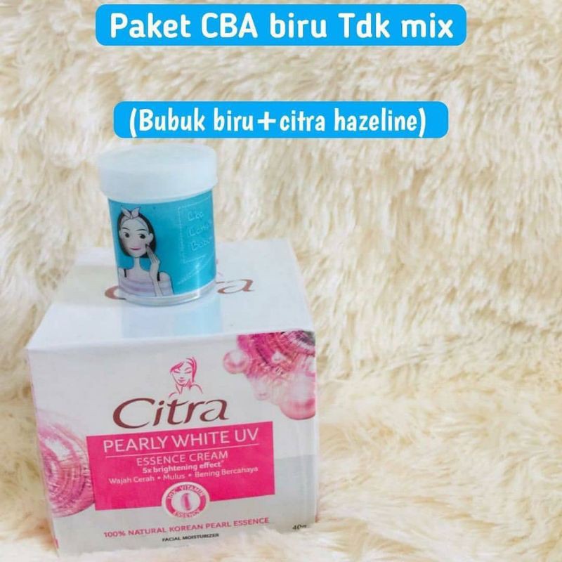 

bubuk obat jerawat biru+citra hazeline