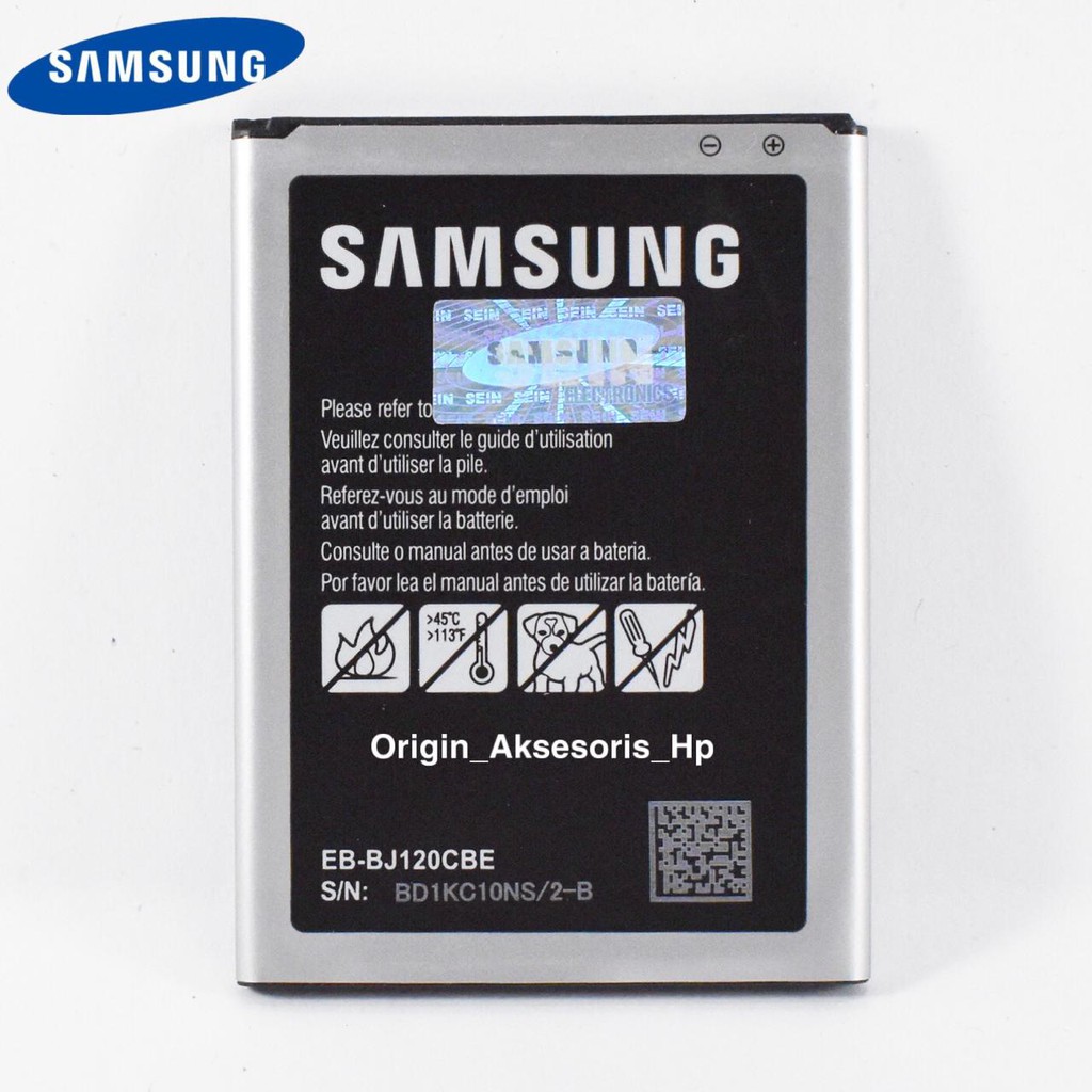 Baterai Samsung Galaxy J1 2016 (J120) Original SEIN 100% dc88