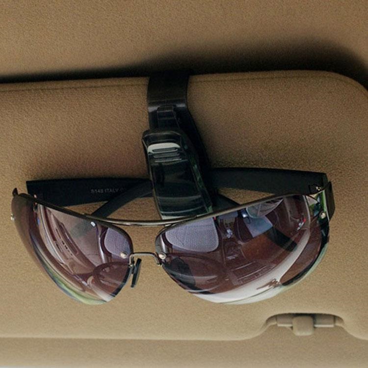 Vehicle Mounted SunGlasses Clip Gantungan Kacamata - QF-1301 - Black