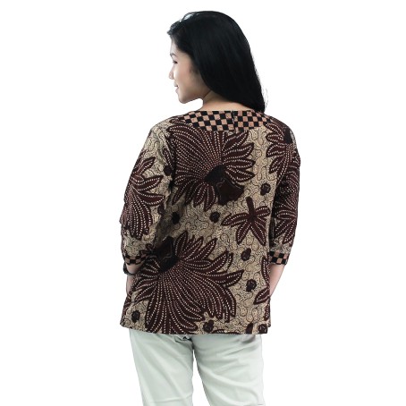 Atasan Batik Wanita Blouse Model Bolero S-M-L-XL-XXL-3L-4L-5L