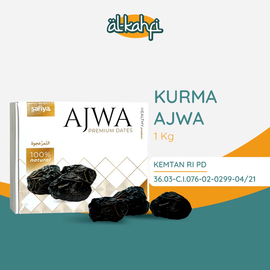 Kurma Ajwa 1 Kg | Kurma Nabi Premium Original Safiya