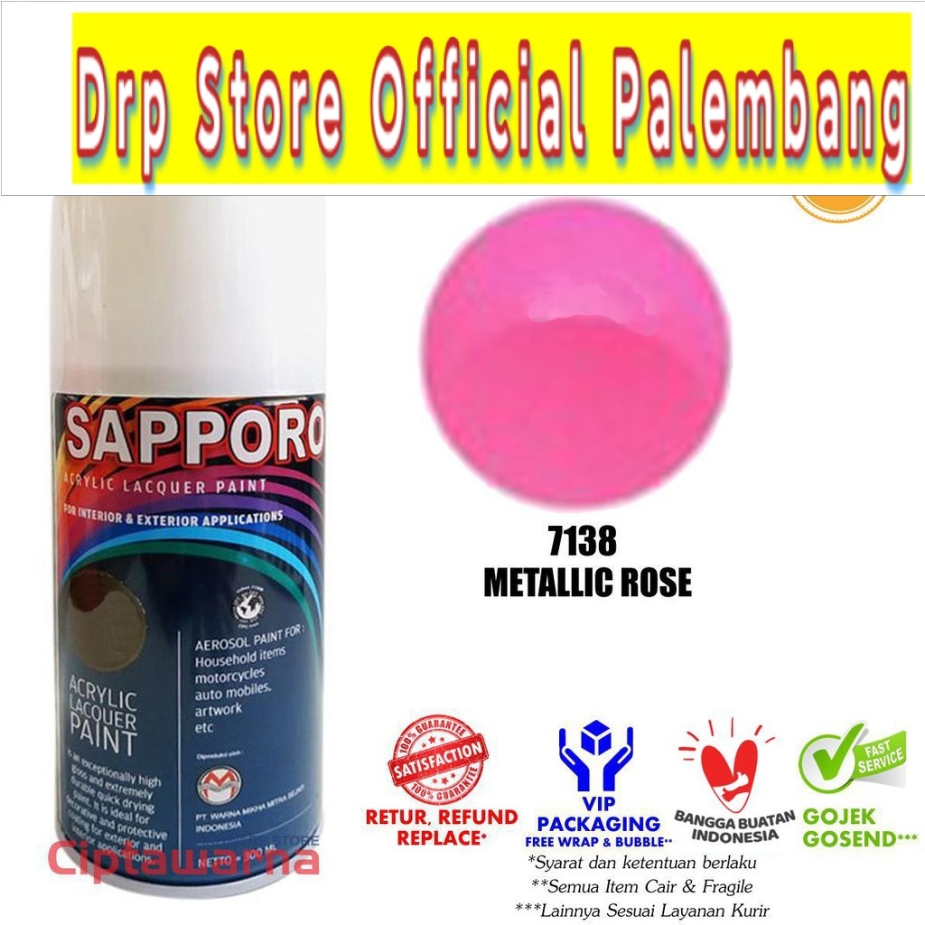 CAT SEMPROT SAPPORO SAPORO 7138 METALLIC ROSE 300ML