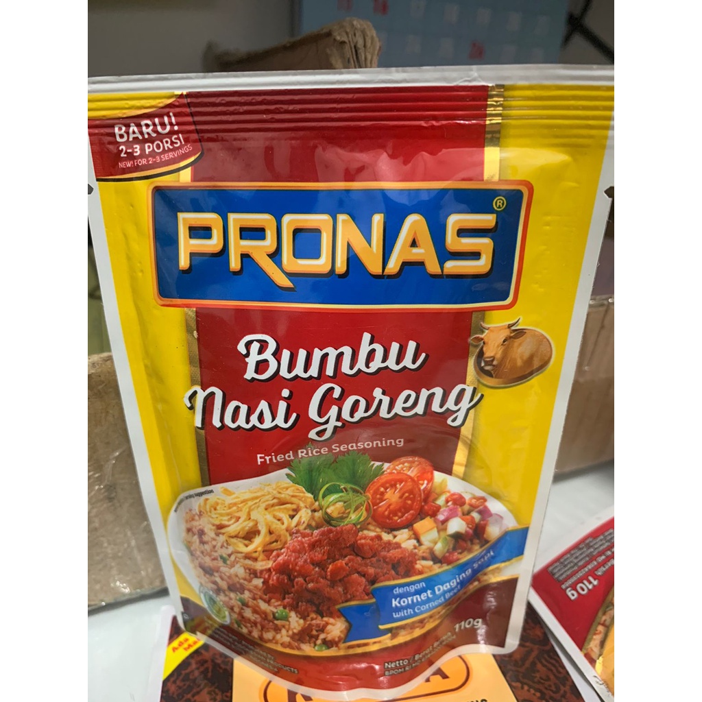 

Pronas Bumbu Nasi Goreng Kornet Sapi (Coklat) 110 G