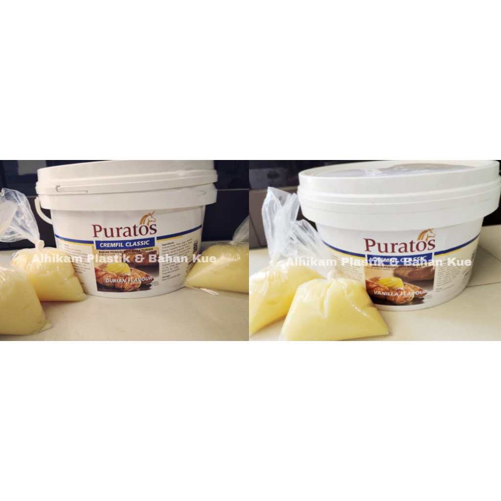 

Fla Vanilla - Durian - Sarikaya - Taro - Vla Puratos Repack 250gr