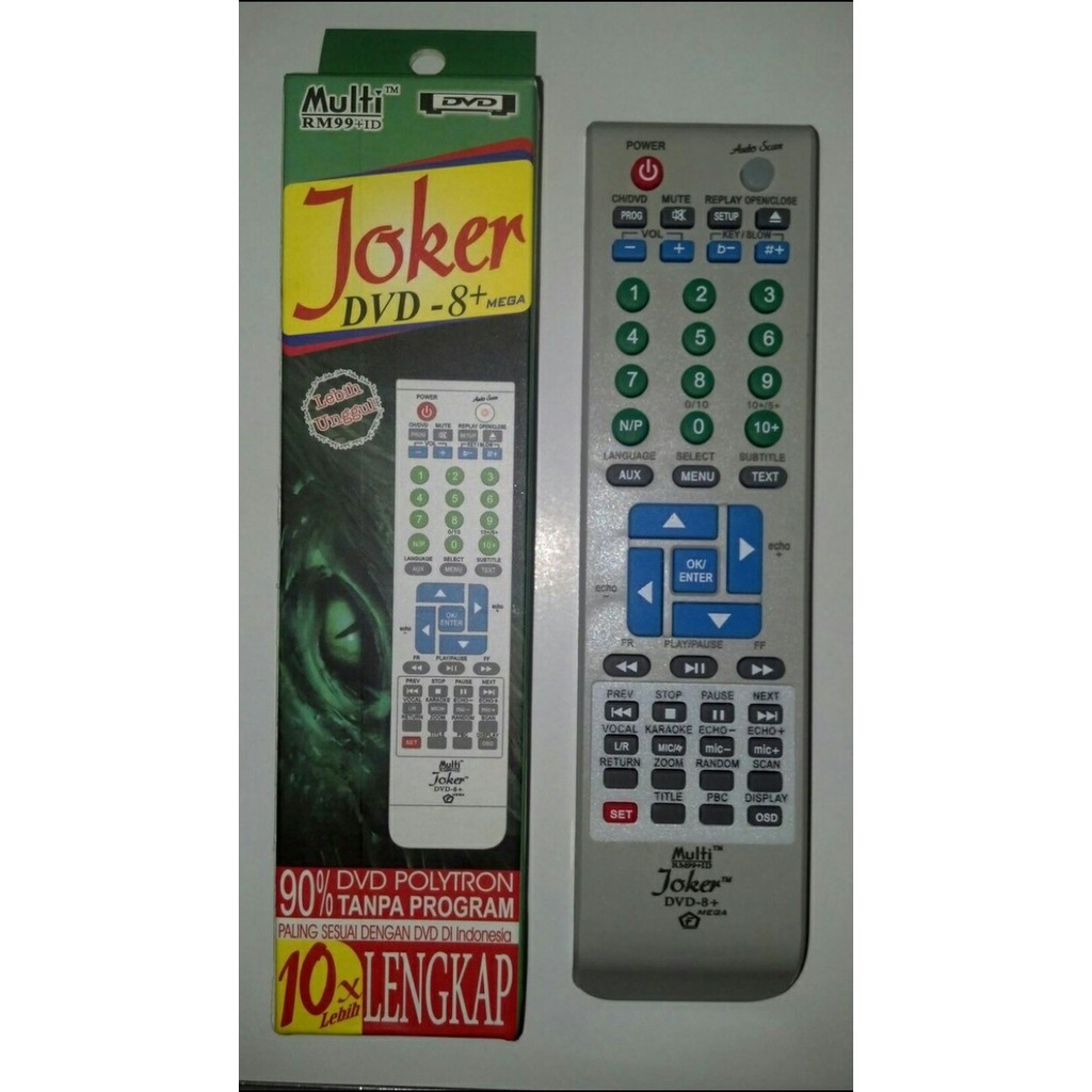 Joker DVD TV MOBIL remot remote multi universal tabung lcd led free ba