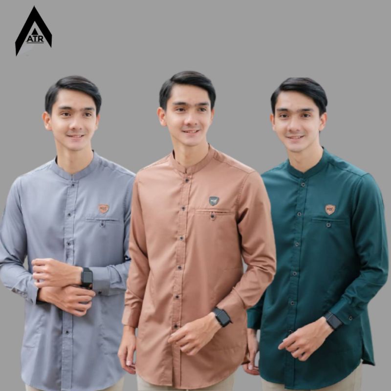 KOKO KURTA ALLMER POLOS LENGAN PANJANG BAJU KOKO MUSLIM PRIA