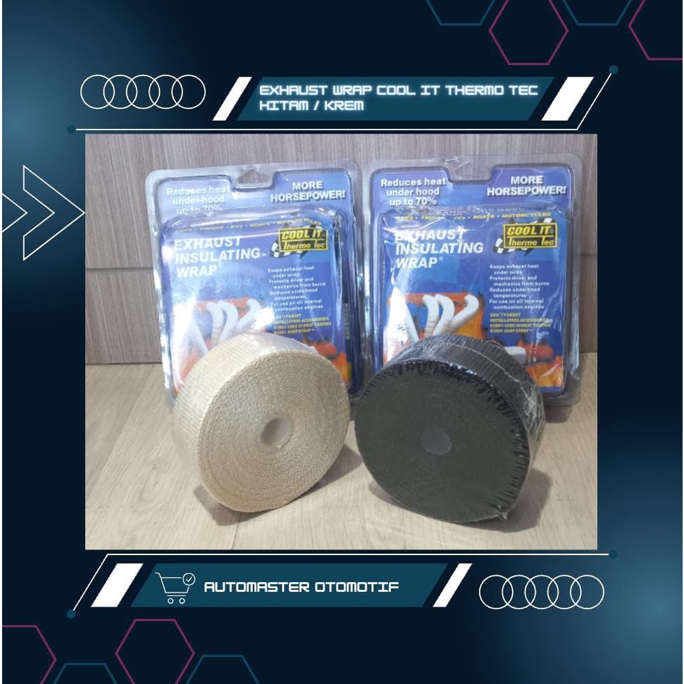 

Exhaust Wrap Cool It Thermo Tec Pembungkus Panas Header Universal