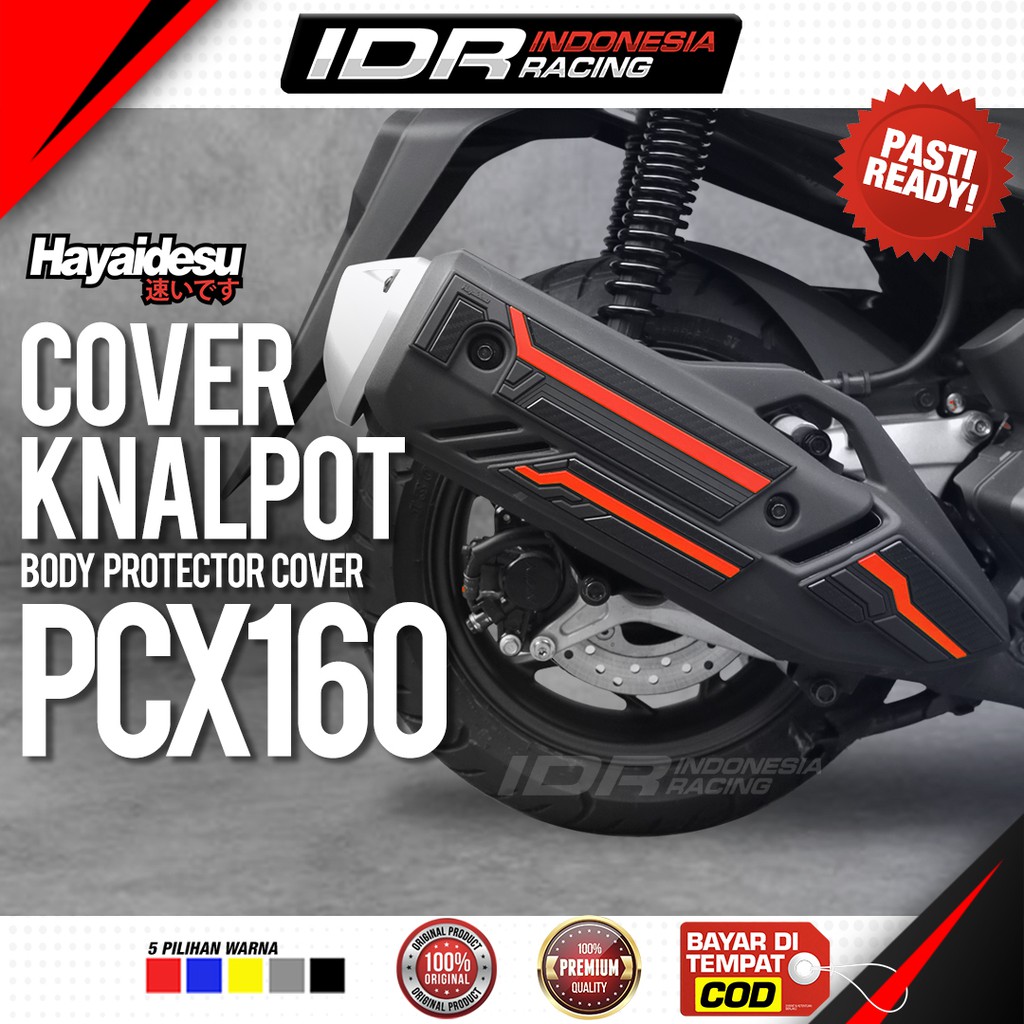 Hayaidesu PCX 160 Knalpot Cover Body Protector Aksesoris Honda Muffler Cover