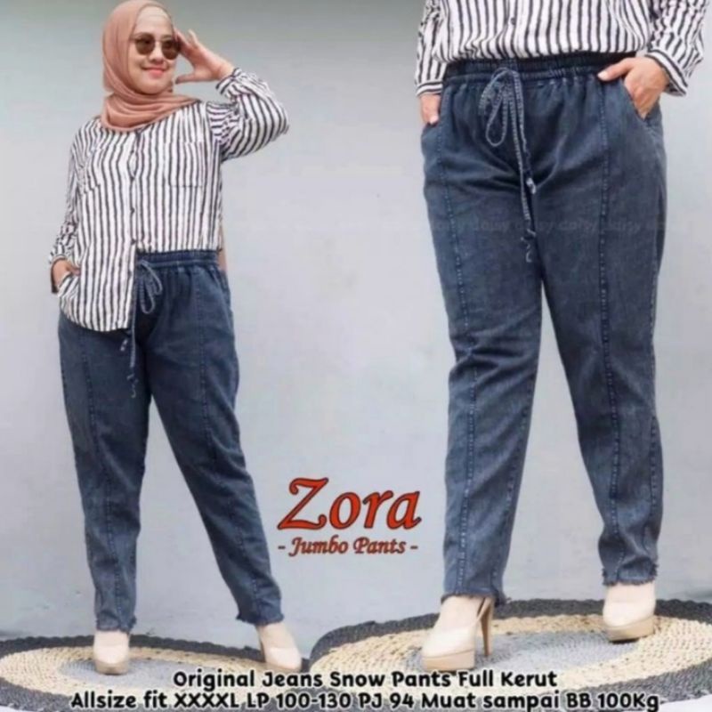 Baggy Jeans Rawis Jumbo XL XXL XXXL Jumbo Boyfriend Jeans Celana Baggy Jumbo Wanita Terbaru Kekinian