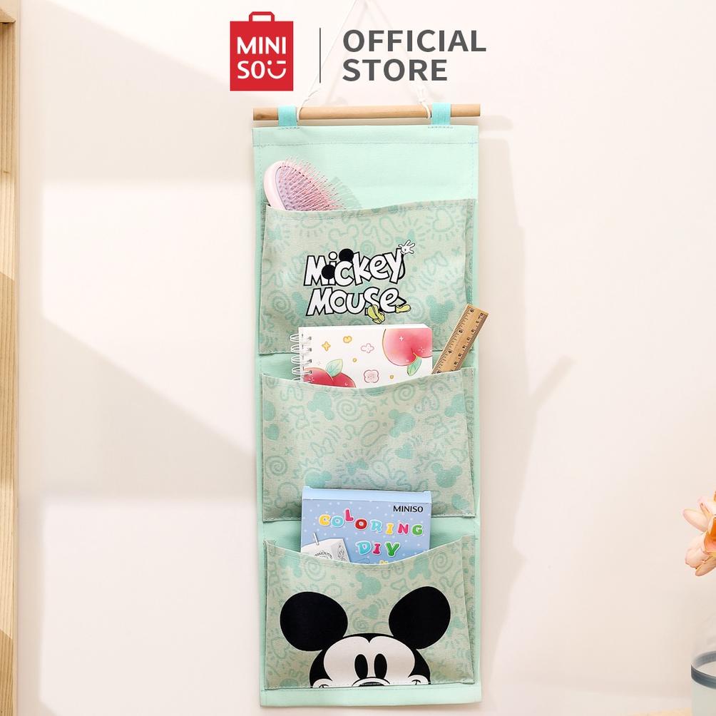 MINISO GANTUNGAN 3 POCKET MICKEY SERIES GANTUNGAN ORGANIZER POUCH HANGING ORGANIZER MULTIFUNGSI TAS 