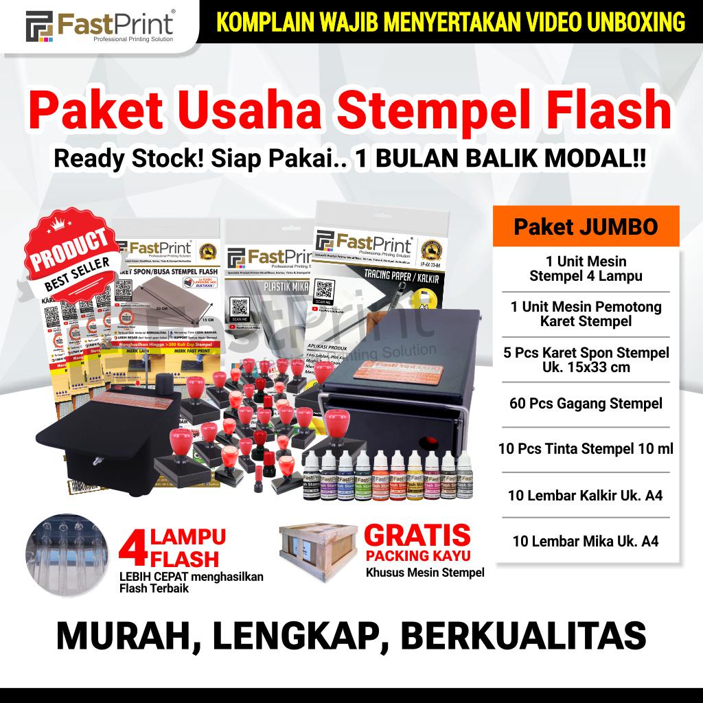 Paket Mesin Stempel Warna Jumbo 4 Lampu Lengkap