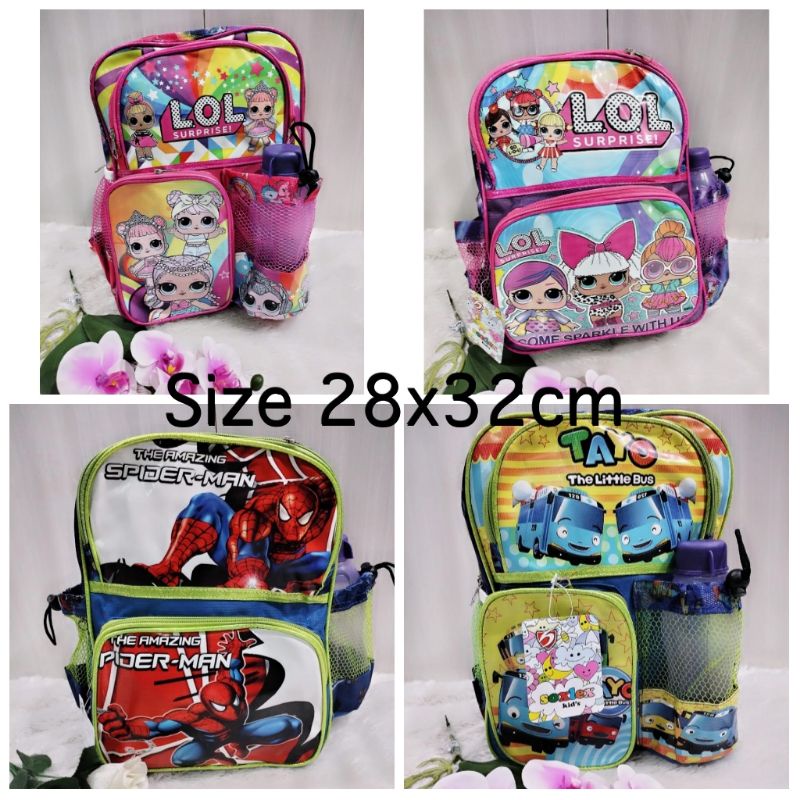 Tas Ransel Anak Karakter//Ransel Anak Free Botol