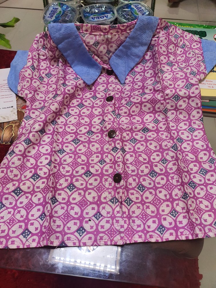 Atasan Batik Ibu Anak Seragam Batik Blus Cewek Preorder Bayi Sampe Dewasa Atasan Batik Murah Kerah