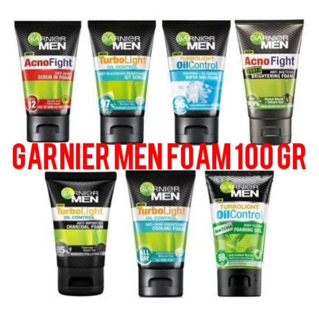 Garnier Men Facial Wash 100ml ORIGINAL-BPOM