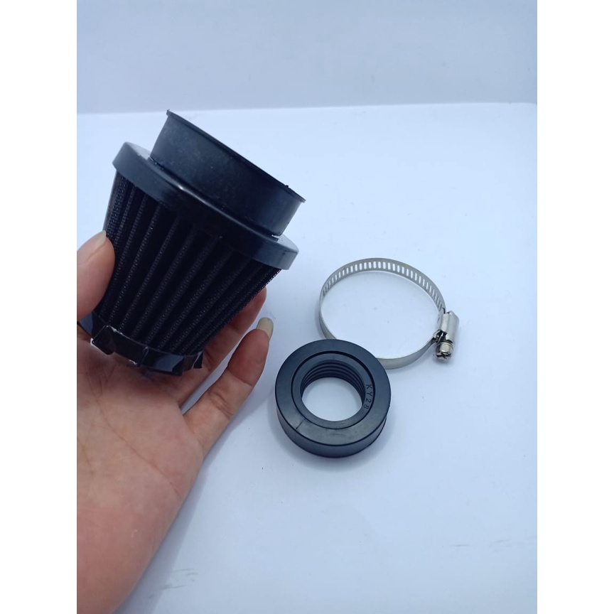 Filter karburator mahkota besar saringan udara colong karbu semua ukuran pe 24-26-28 bisa untuk semua motor - HITAM