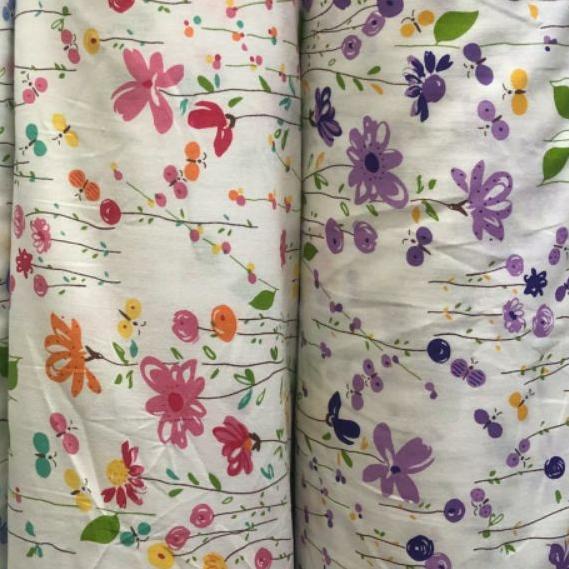 ⅍ bahan kain katun jepang motif bunga balon ☊