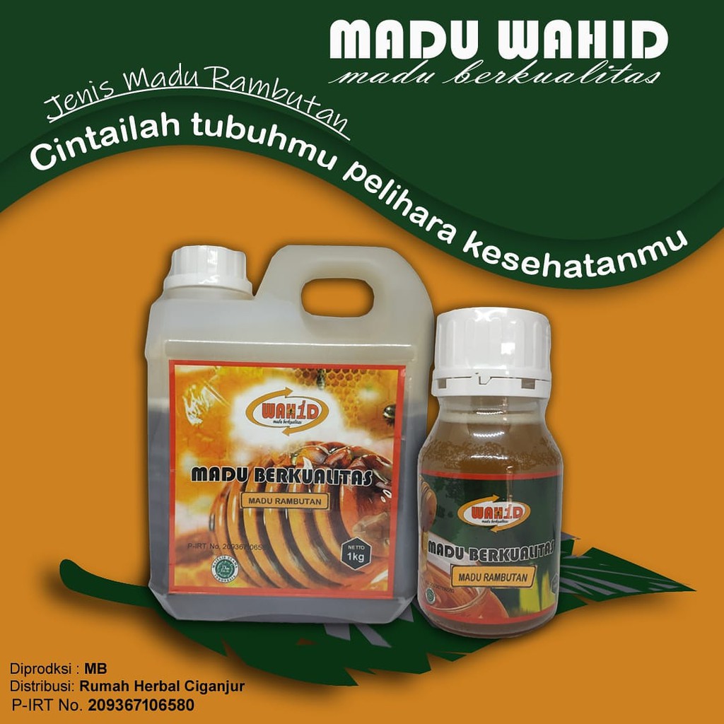 Madu Asli Madu wahid Rambutan 1 Kg