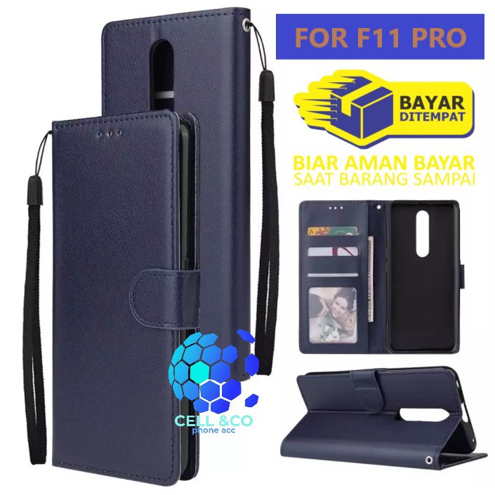 Flip cover OPPO F11 PRO Flip case buka tutup kesing hp casing flip case leather wallet