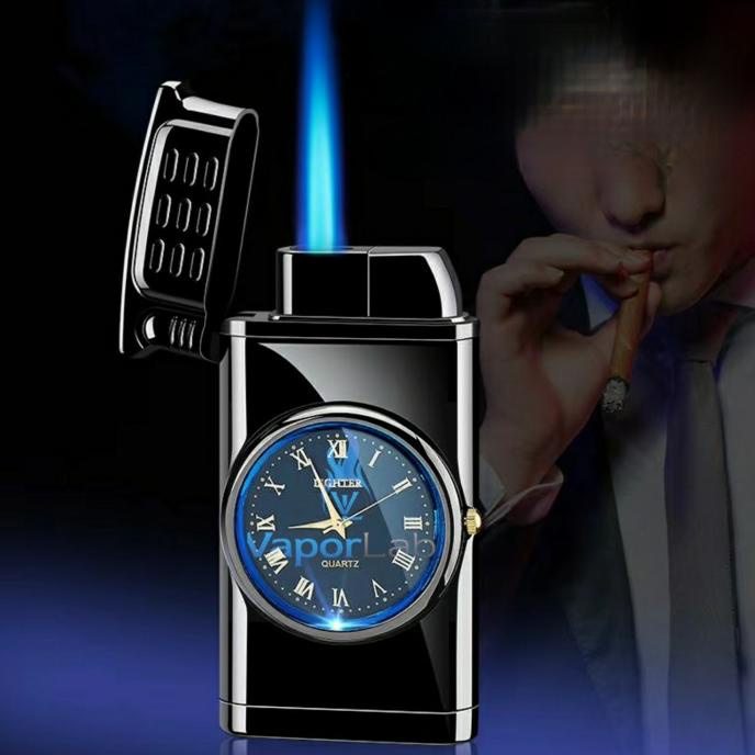 mancis korek api bara model jam watch lighter bisa isi ulang murah