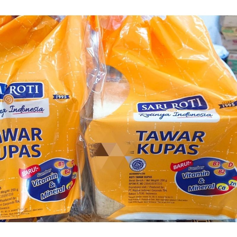 SARI ROTI Roti Tawar Kupas - Kemasan 200 gr