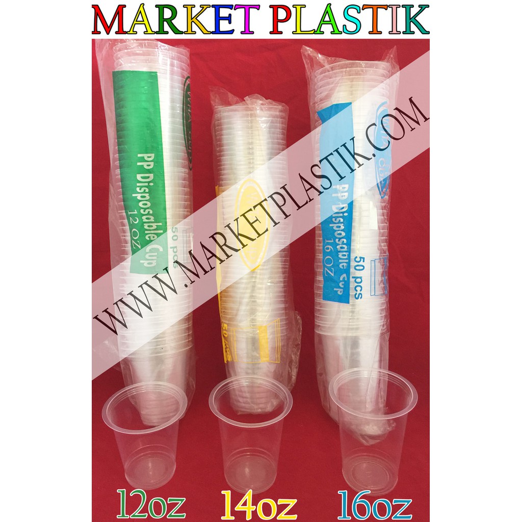  Gelas  Oz Gelas  Plastik Gelas Pop Ice  Gelas  Wita Uk 12 14 