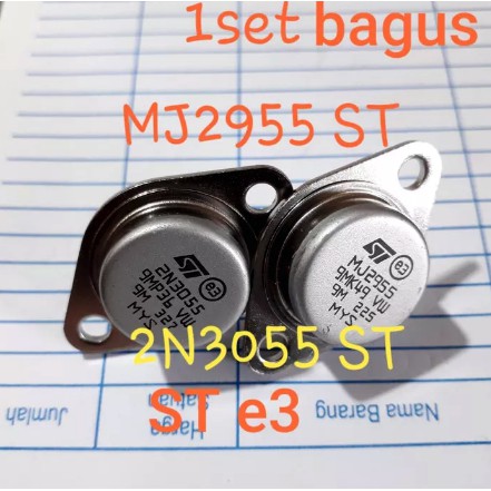 Transistor 2n3055 mj2955 jengkol ST 1 set