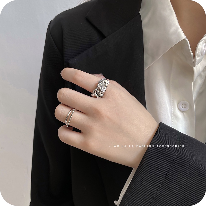 Cincin Jari Telunjuk Adjustable Gaya Korea Untuk Wanita