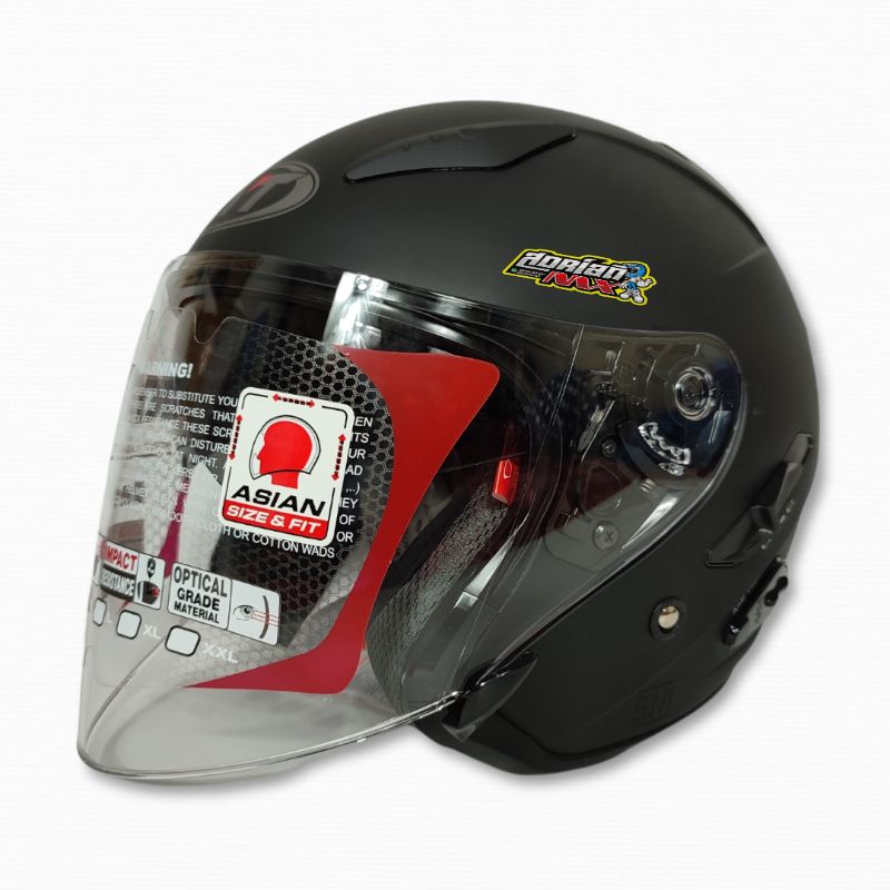HELM KYT GALAXY FLAT R BLACK DOFF ORIGINAL HELM TOURING KYT HELM DOUBLE VISOR KYT GALAXY FLAT VISOR-2