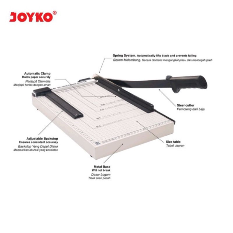 

PAPER CUTTER JOYKO PC-2638 / PEMOTONG KERTAS / F4