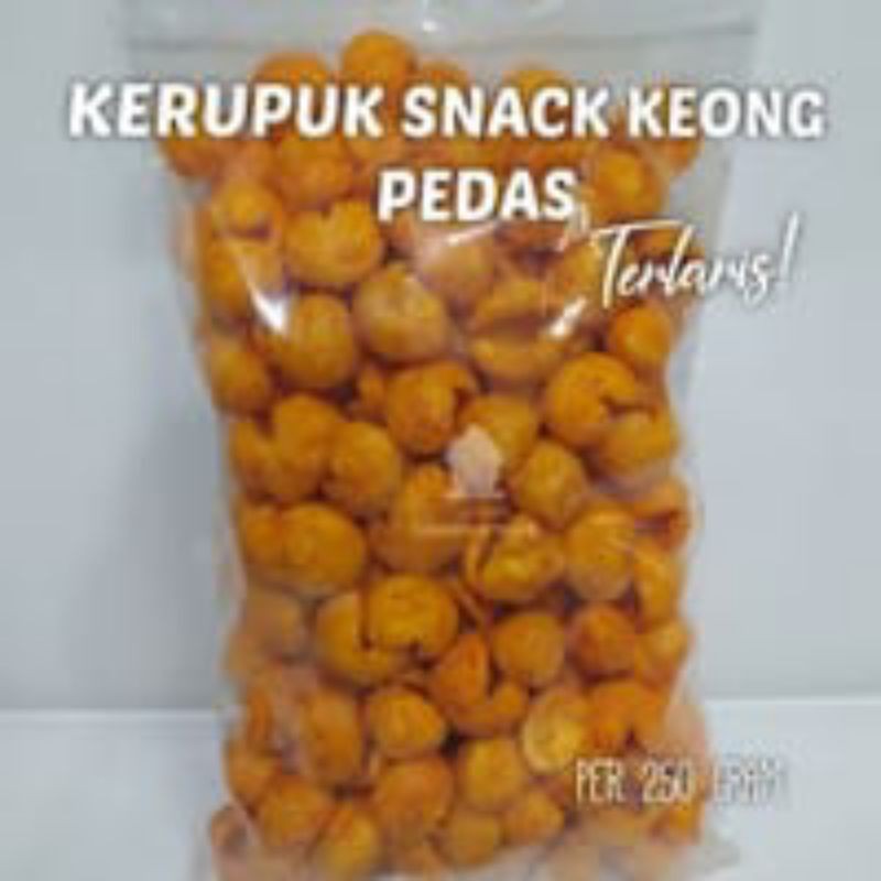 

kerupuk keong pedas per 250 gram