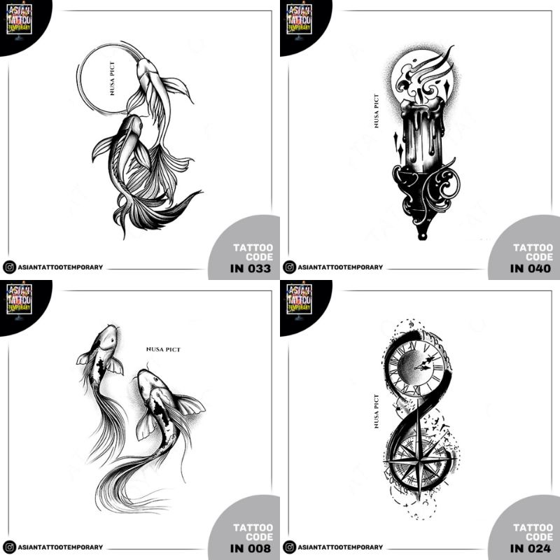 NEW &quot;AESTHETIC DESIGN&quot; TEMPORARY TATO ORIGINAL TEMPORER ASIANTATTOO