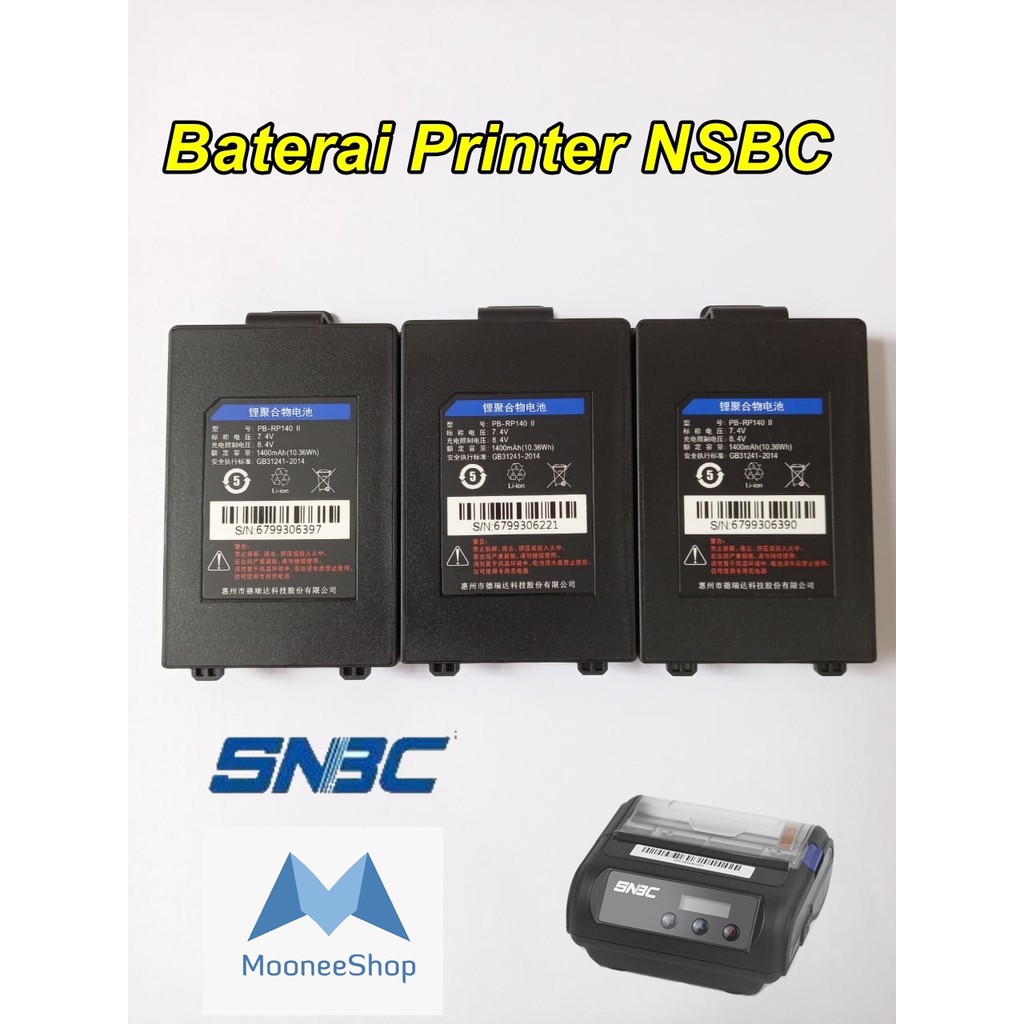 BATERAI BATRE BATERRY PRINTER LABEL BARCODE THERMAL SNBC 80MM
