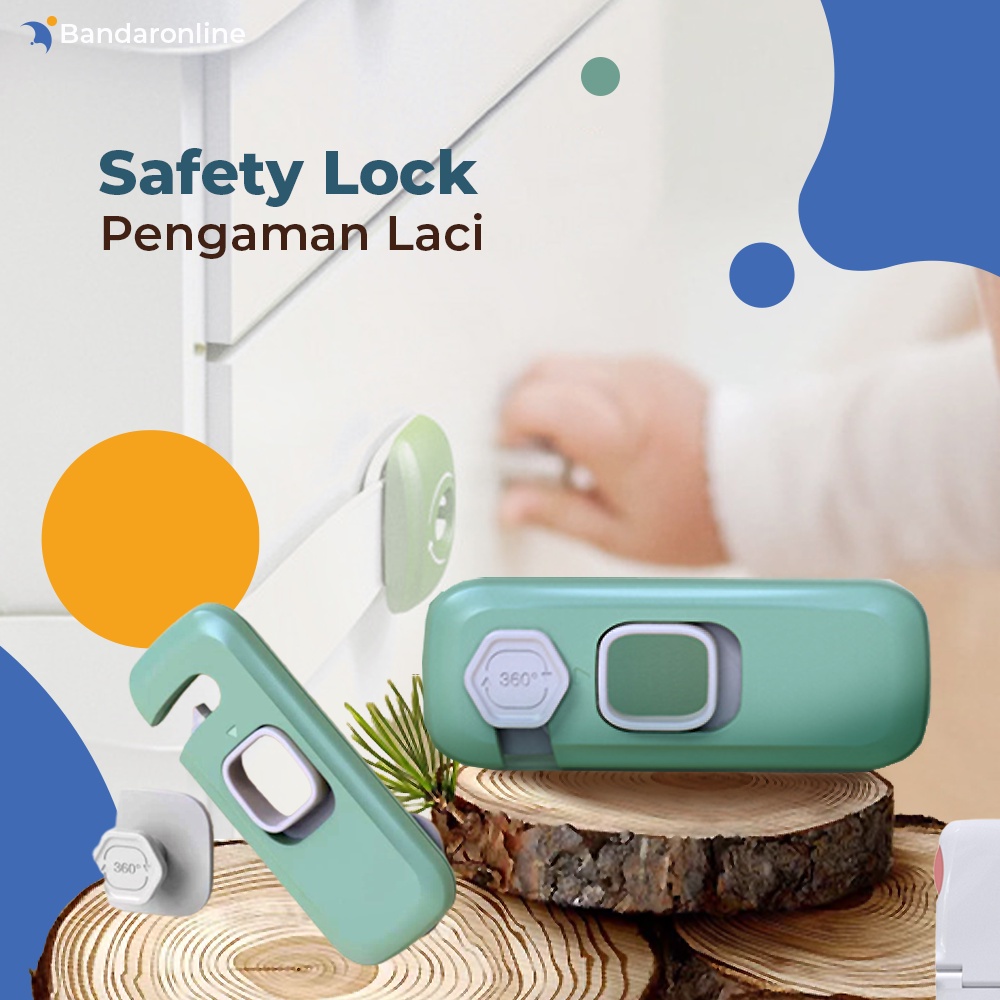 Pengaman Laci Lemari Bayi Kunci Kulkas Safety lock