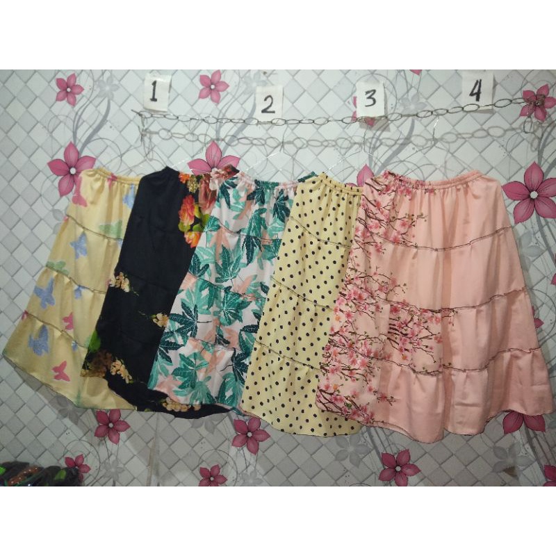 ROK CANDA ANAK// BISA COD ROK SUSUN 5-8TH