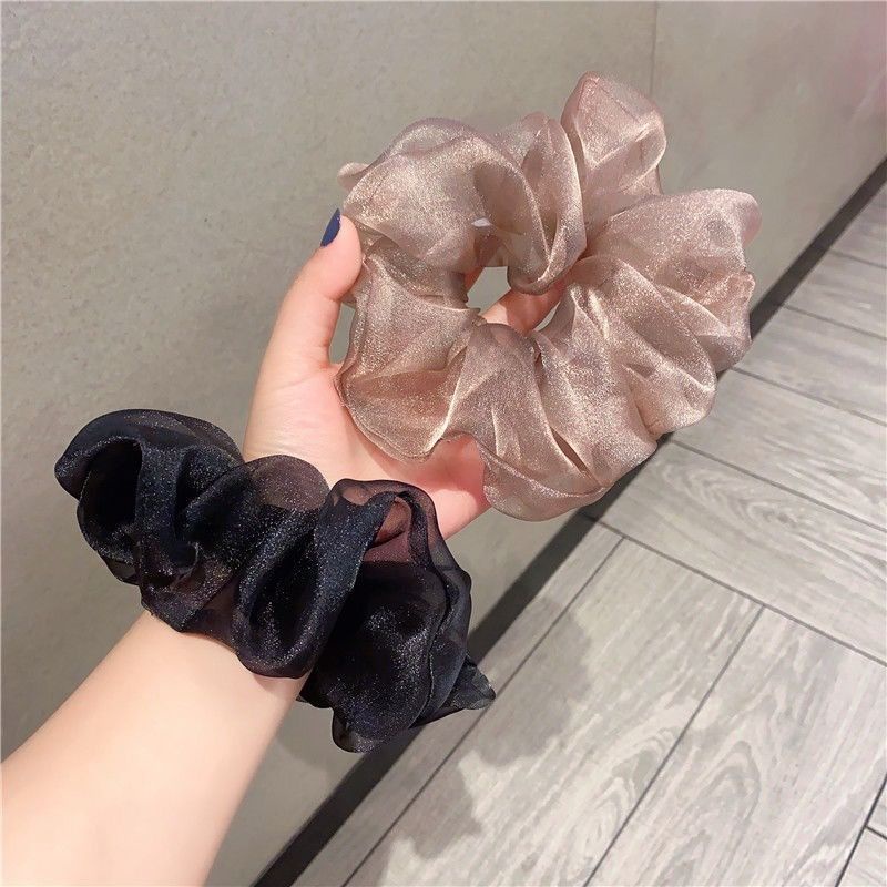 3PCS !Ikat Rambut Scrunchie Aksesoris Fashion Wanita Bahan Sifon Gaya koreaIkat Rambut Import Ikat Rambut Korean Scrunchies Kunciran Rambut