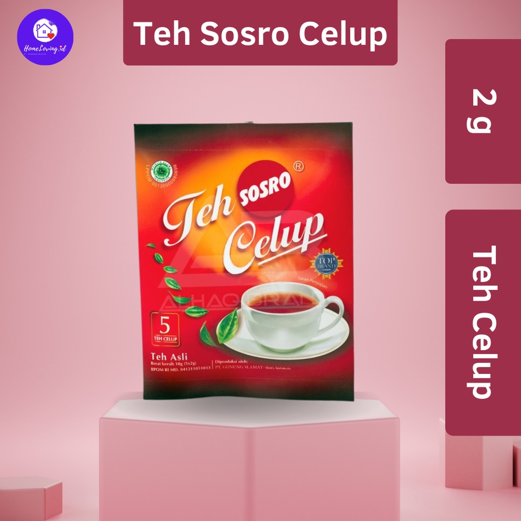 

TEH CELUP SOSRO KEMASAN SACHET ISI 5 PCS