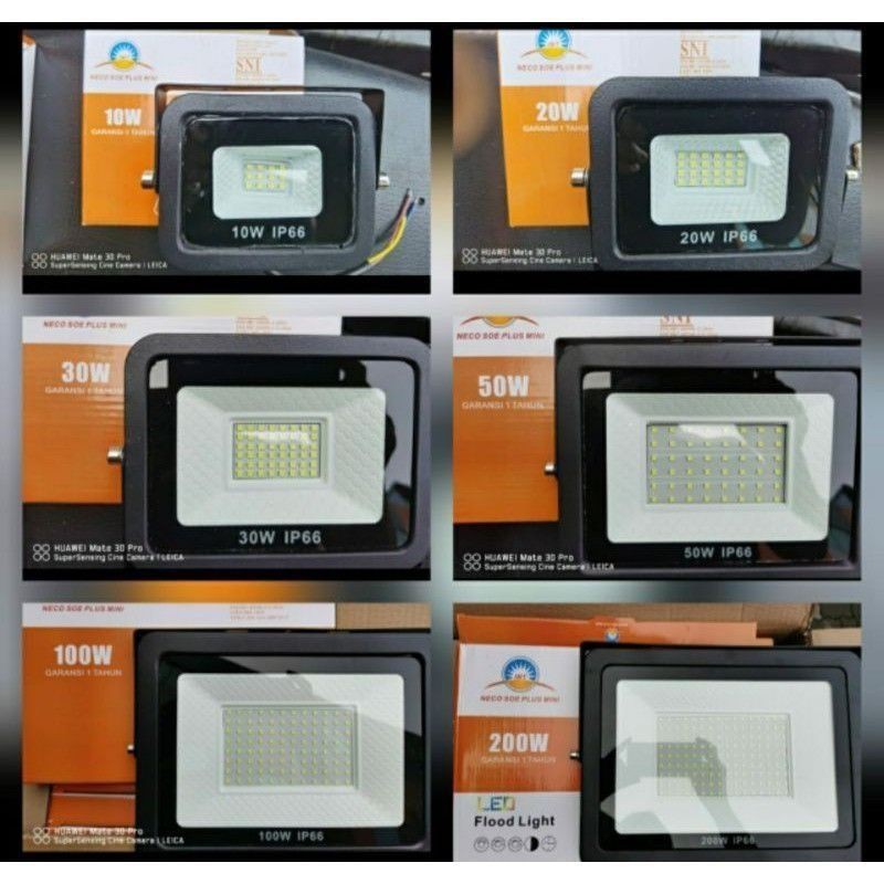 LAMPU TEMBAK LAMPU SOROT NECOSOE 30W WH &amp; WW