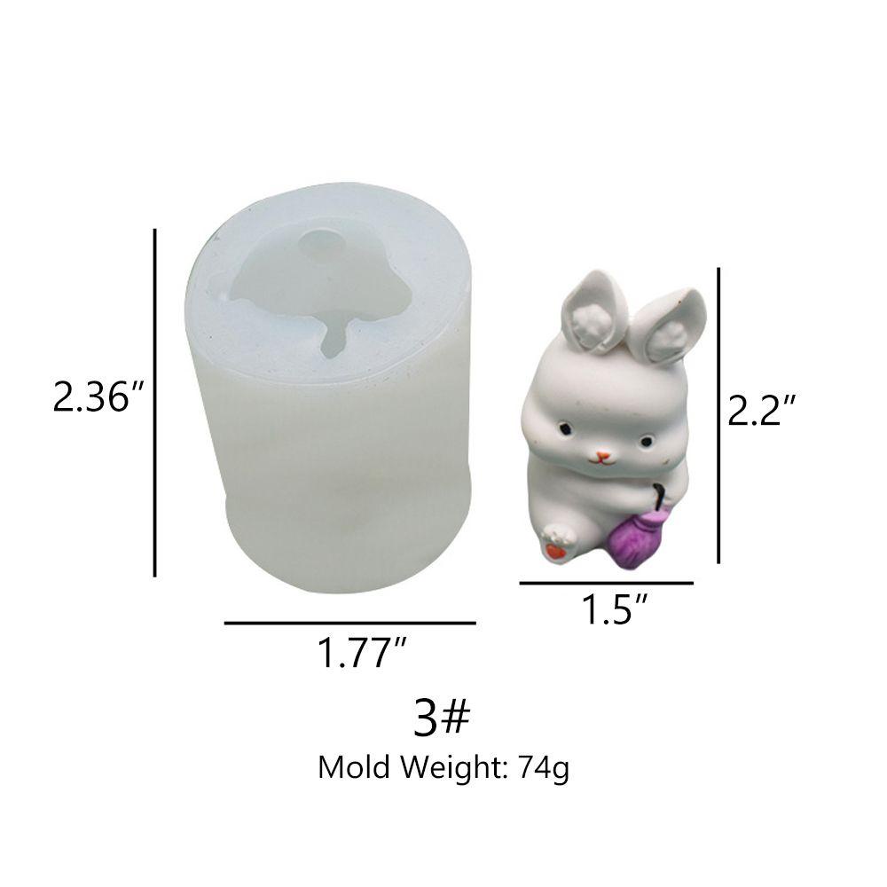 Solighter Cetakan Silikon Bunny Animal Kelinci Sabun
