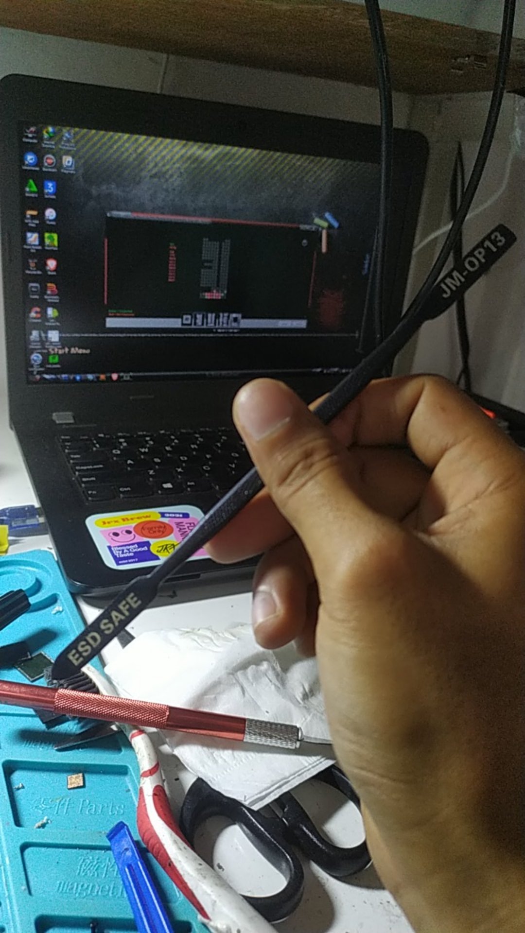 Jakemy Opening Tools Anti-static Steel Dual Head Pry Bar / Crowbar - Jm-op13 Original