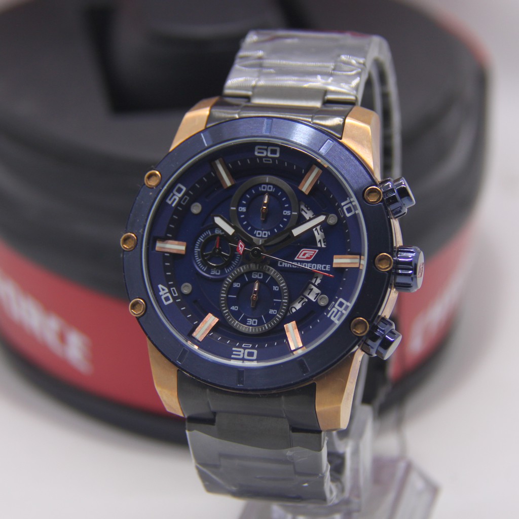 CHRONOFORCE 5319 PRIA STAINLESS STEEL ORIGINAL CF5319 CF 5319 JAM TANGAN COWOK ARLOJI COWOK GARANSI