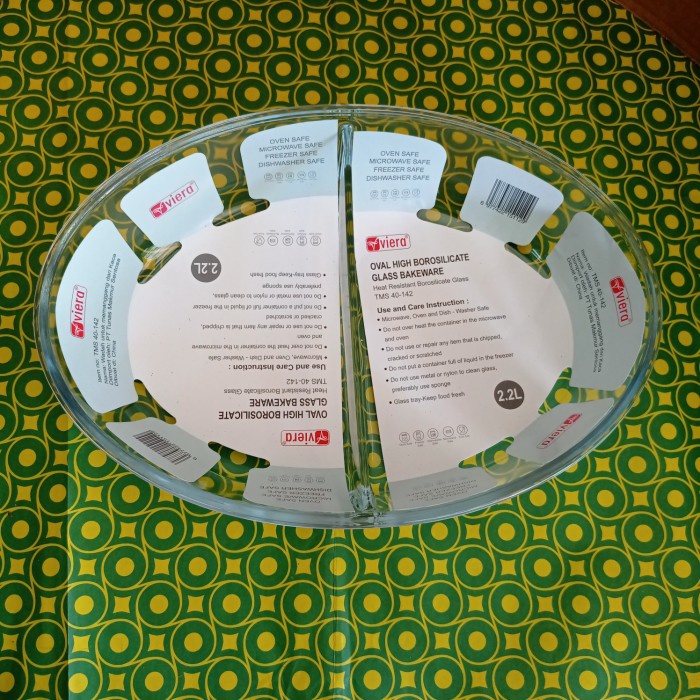 Loyang Kaca - Loyang Kaca Oval / Loyang Oval