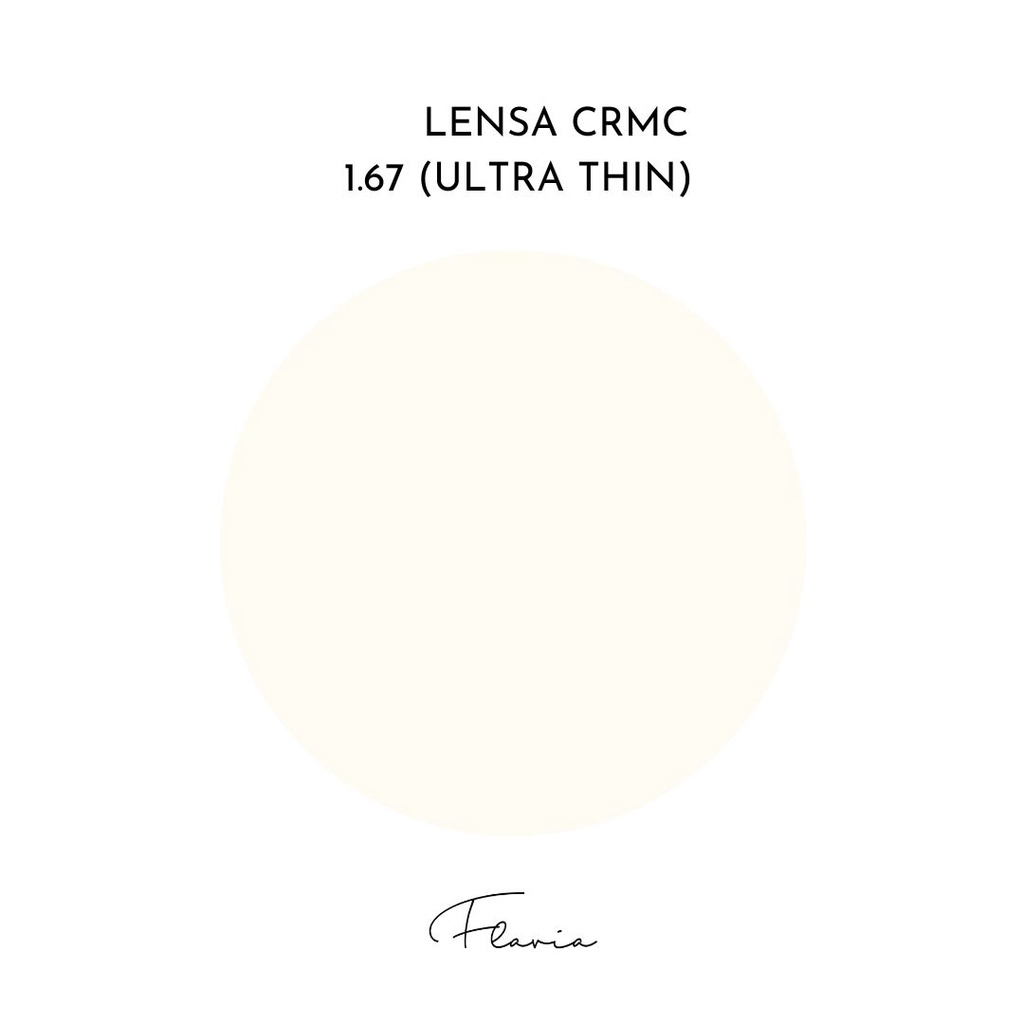 Lensa Kacamata Tipis Hi-Index 1.67 Antiradiasi CRMC Supersin-Minus Silinder Plus