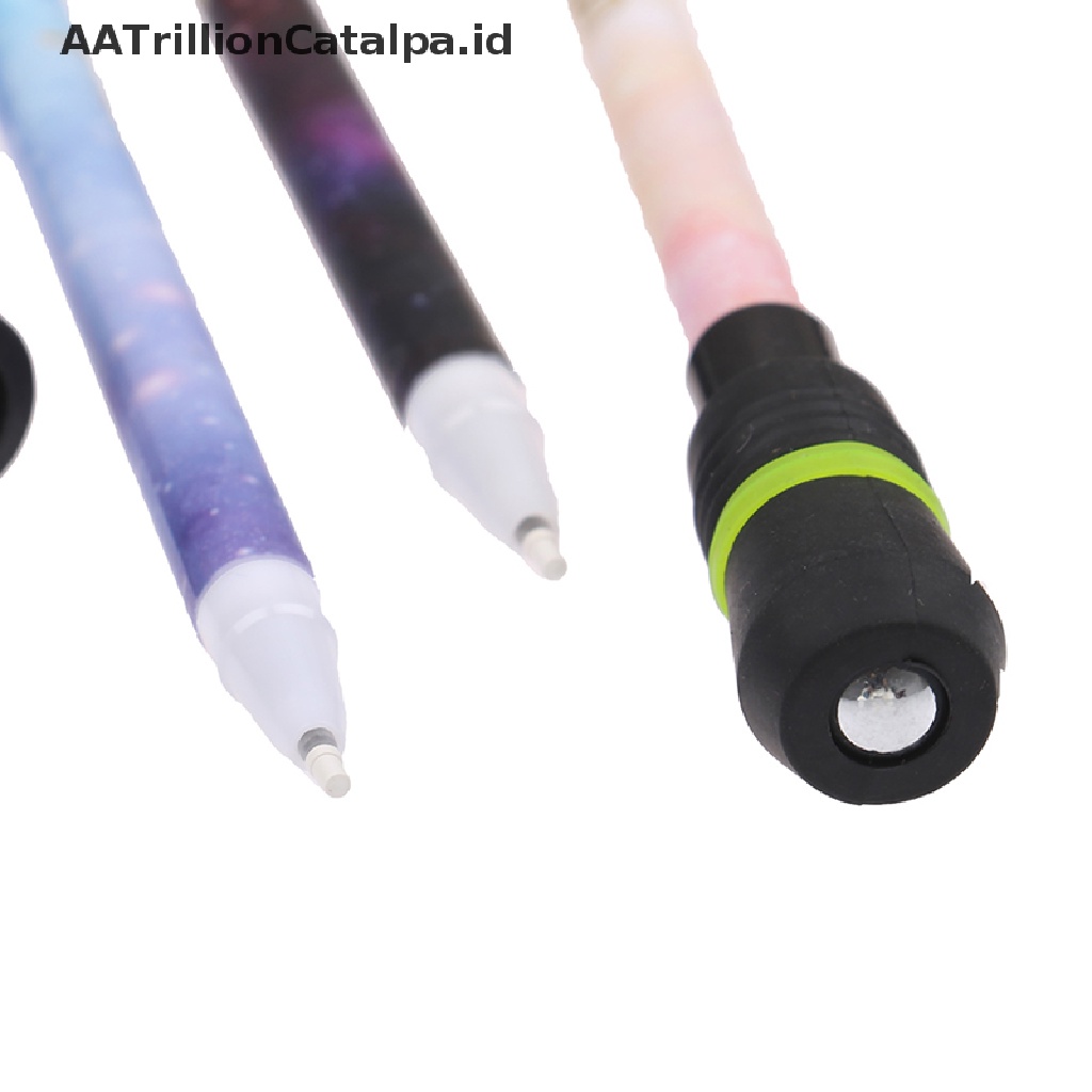 (AATrillionCatalpa) Pulpen Gaming Putar Dengan Lampu Untuk Mainan Anak / Pelajar