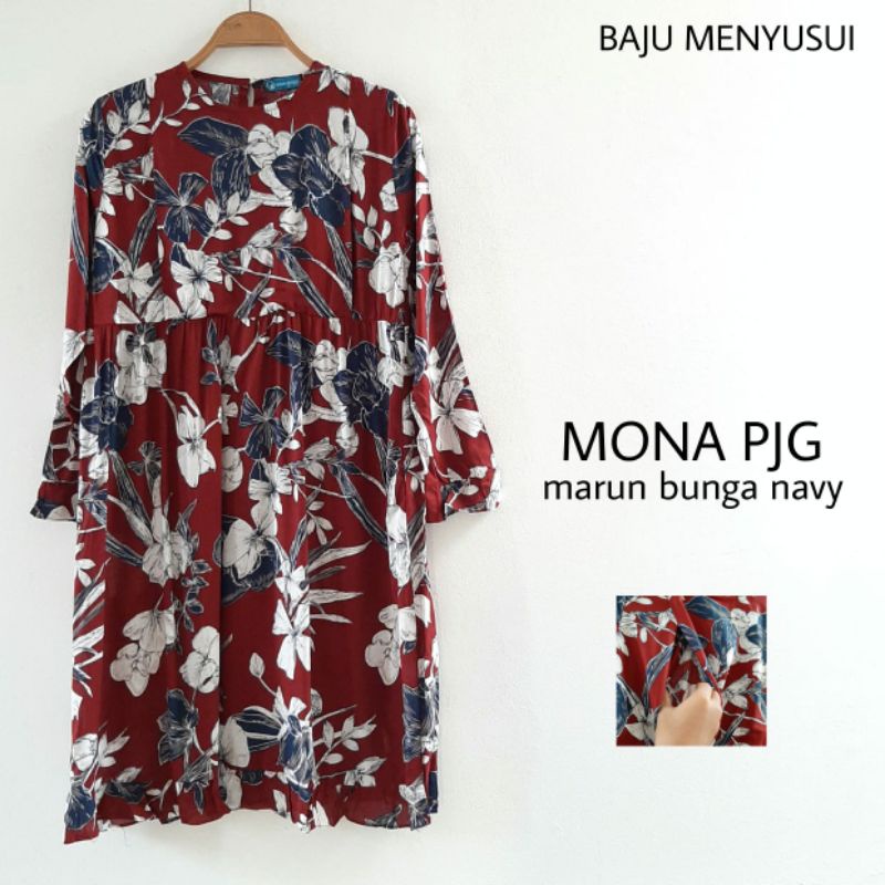 MAMIGAYA Baju Menyusui Mona Formal  Lengan Panjang Tunik Menyusui