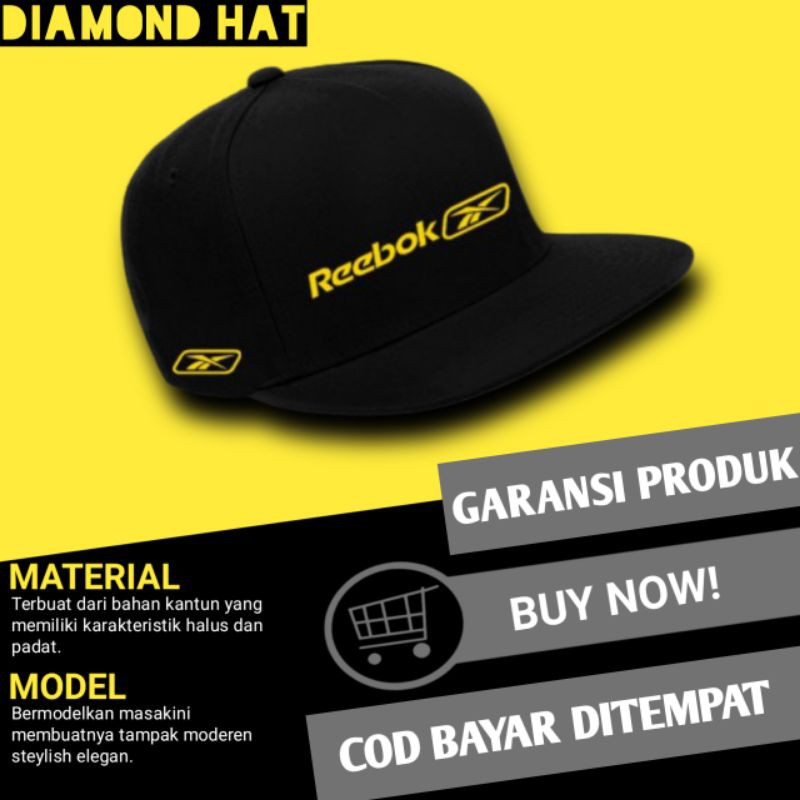 TOPI PRIA WANITA DISTRO ORIGINAL BASEBALL SNAPBACK NBA KOREA TALI PANJANG KEREN REBOK A6